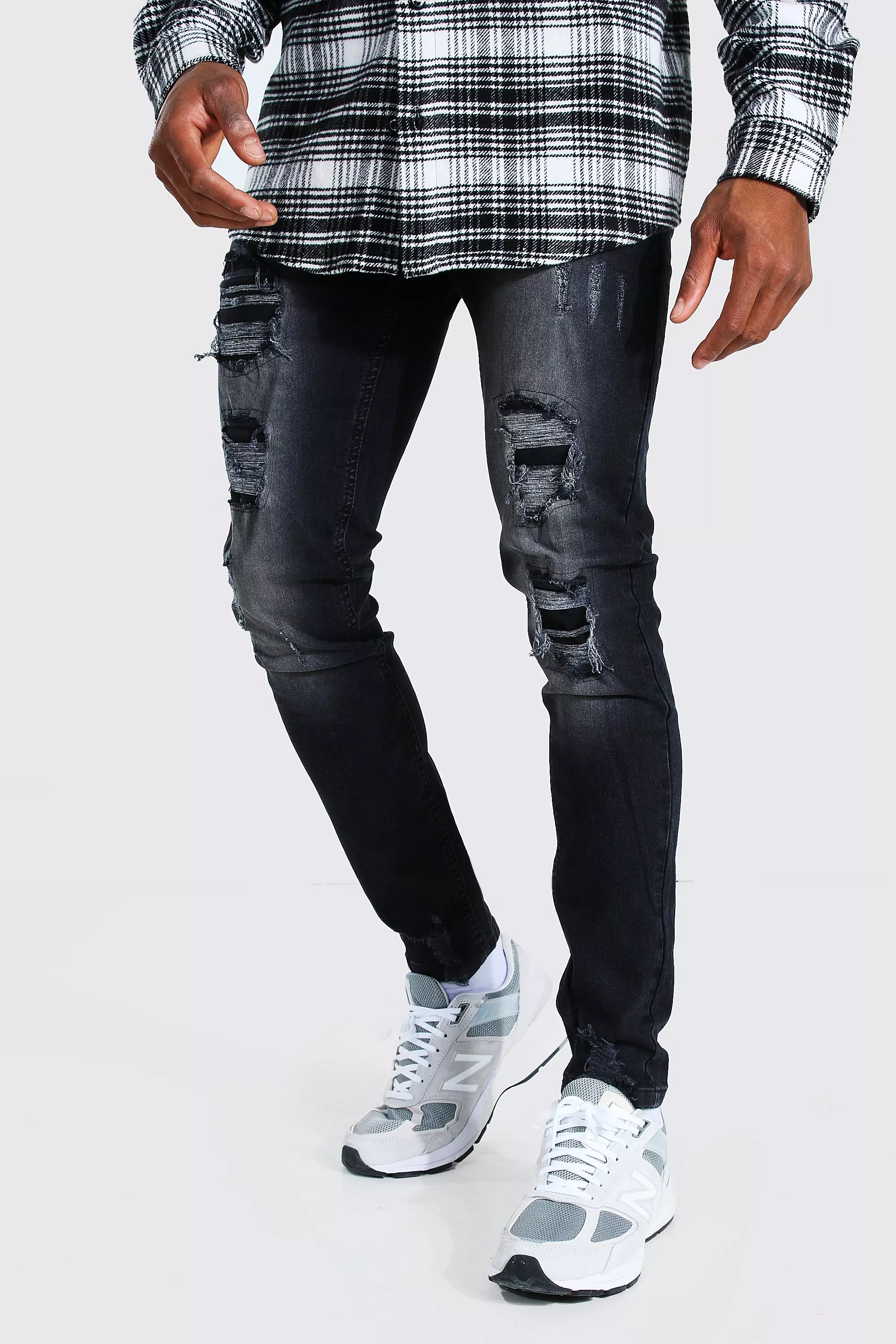 Black store jeans scratch